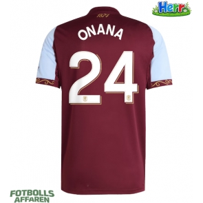 Aston Villa Amadou Onana #24 Hemmatröja 2025-26 Kortärmad